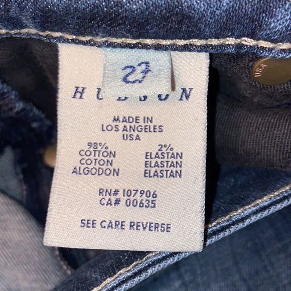 HUDSON Rolled Cuff Cropped Ankle Skinny Jeans - Picture 10 of 10